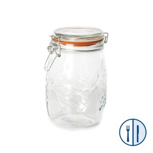 Glass Clip top Jar