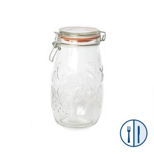 Glass Clip top Jar